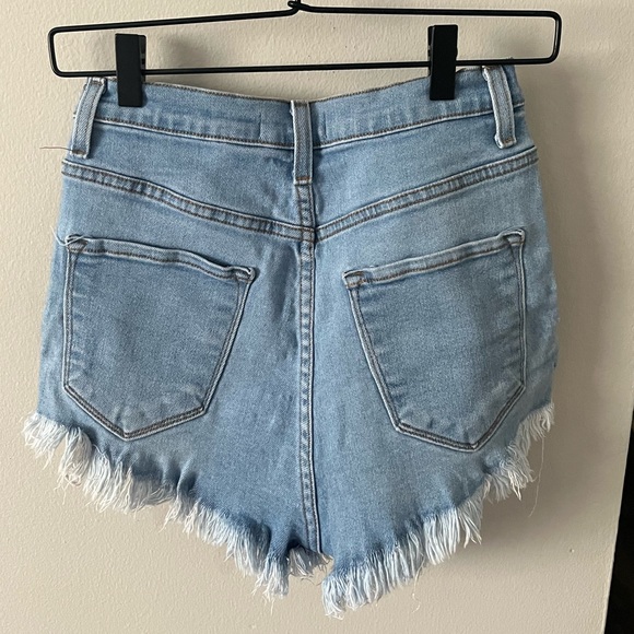 Side Tie Denim Shorts - Picture 3 of 3